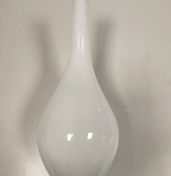 Vaso in Vetro Bianco Fatto a Mano Ikea Design Jhoanna Jelinek Vintage