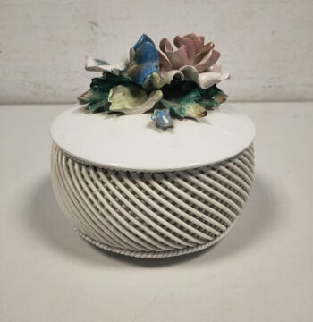 Antico Centrotavola Vintage Porcellana Capodimonte Napoli Anni '60