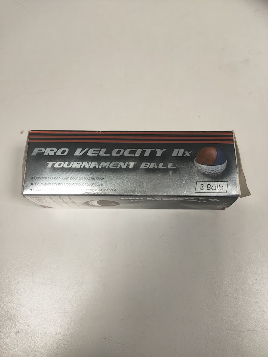 Confezione da 3 Palline da Golf "Longridge Pro Velocity IIX" Vintage Anni 2000