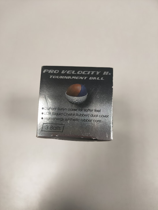 Confezione da 3 Palline da Golf "Longridge Pro Velocity IIX" Vintage Anni 2000