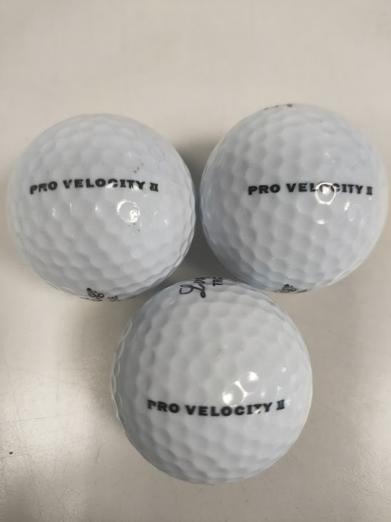 Confezione da 3 Palline da Golf "Longridge Pro Velocity IIX" Vintage Anni 2000