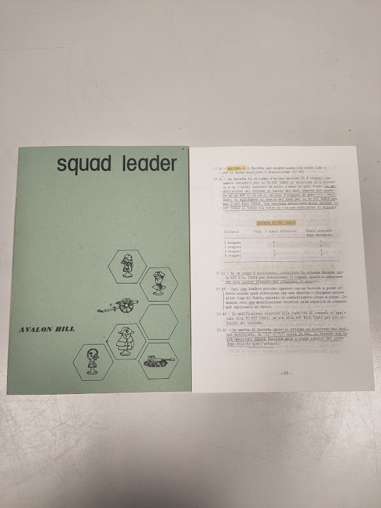 Gioco di Società/Strategia "Squad Leader" Edizione 1977 Vintage Anni '70 XX Secolo