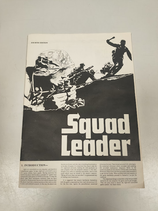 Gioco di Società/Strategia "Squad Leader" Edizione 1977 Vintage Anni '70 XX Secolo