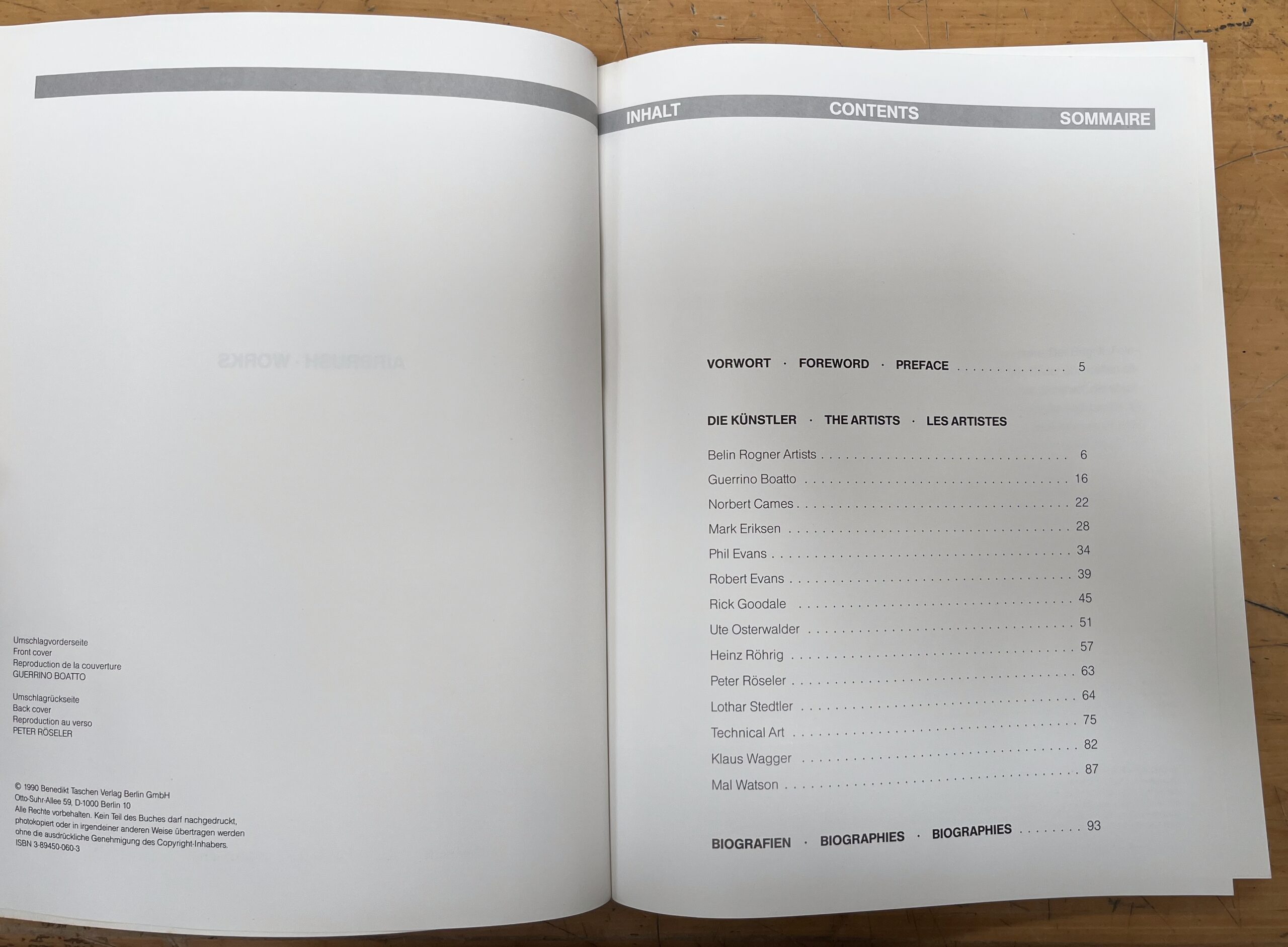 Libro/Book "Airbrush Works" - C. Michael Mette - Taschen 1990