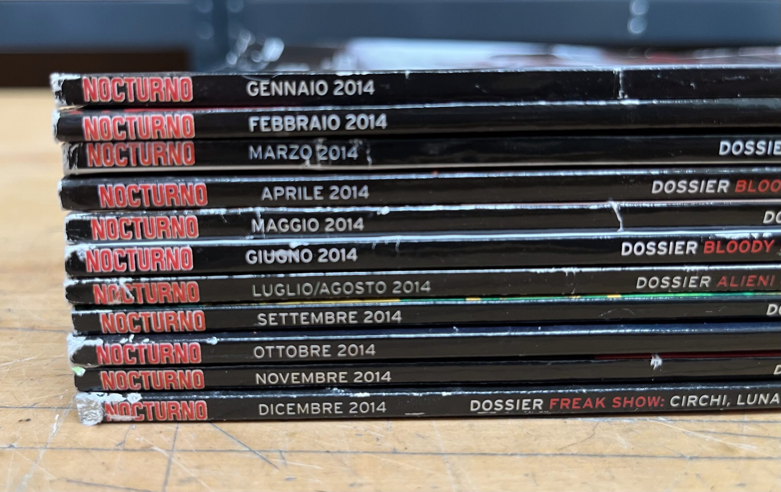 Lotto Riviste "Nocturno Cinema 2014" - 11/11 Annata Completa dal N°136 al N°146