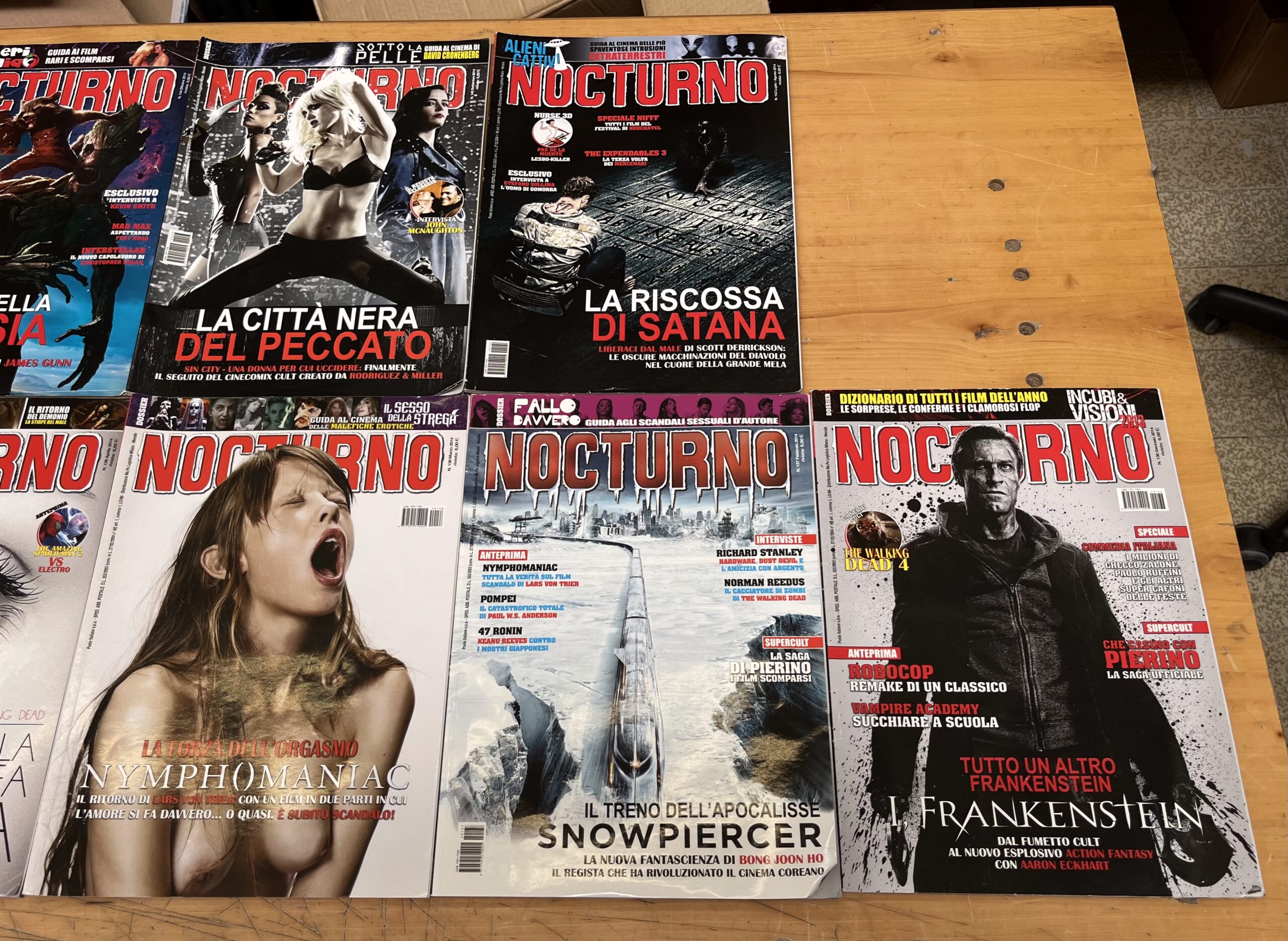 Lotto Riviste "Nocturno Cinema 2014" - 11/11 Annata Completa dal N°136 al N°146