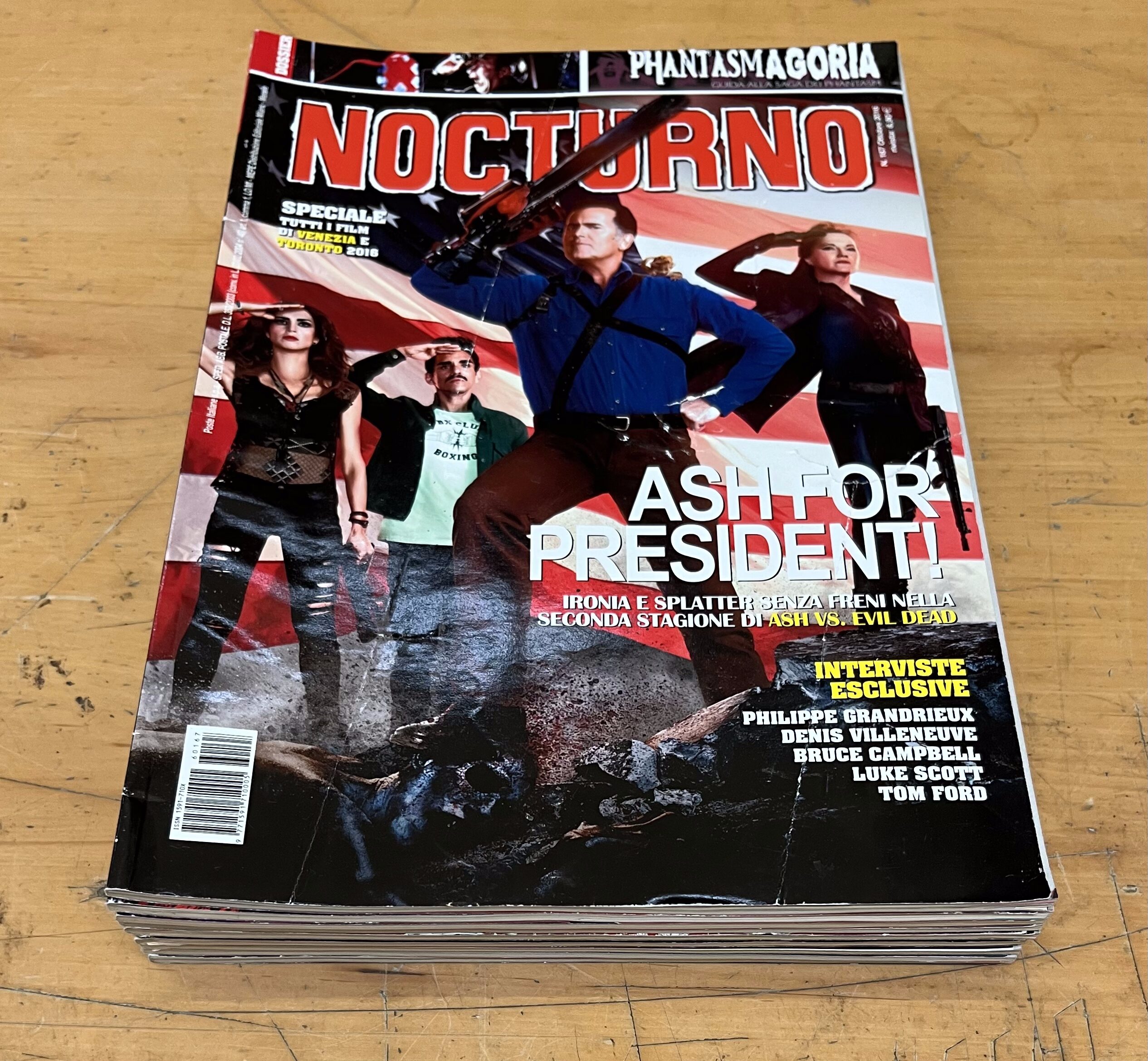 Lotto Riviste "Nocturno Cinema 2016" - 10/11 Annata Incompleta dal N°158 al N°167 (Manca N°168)