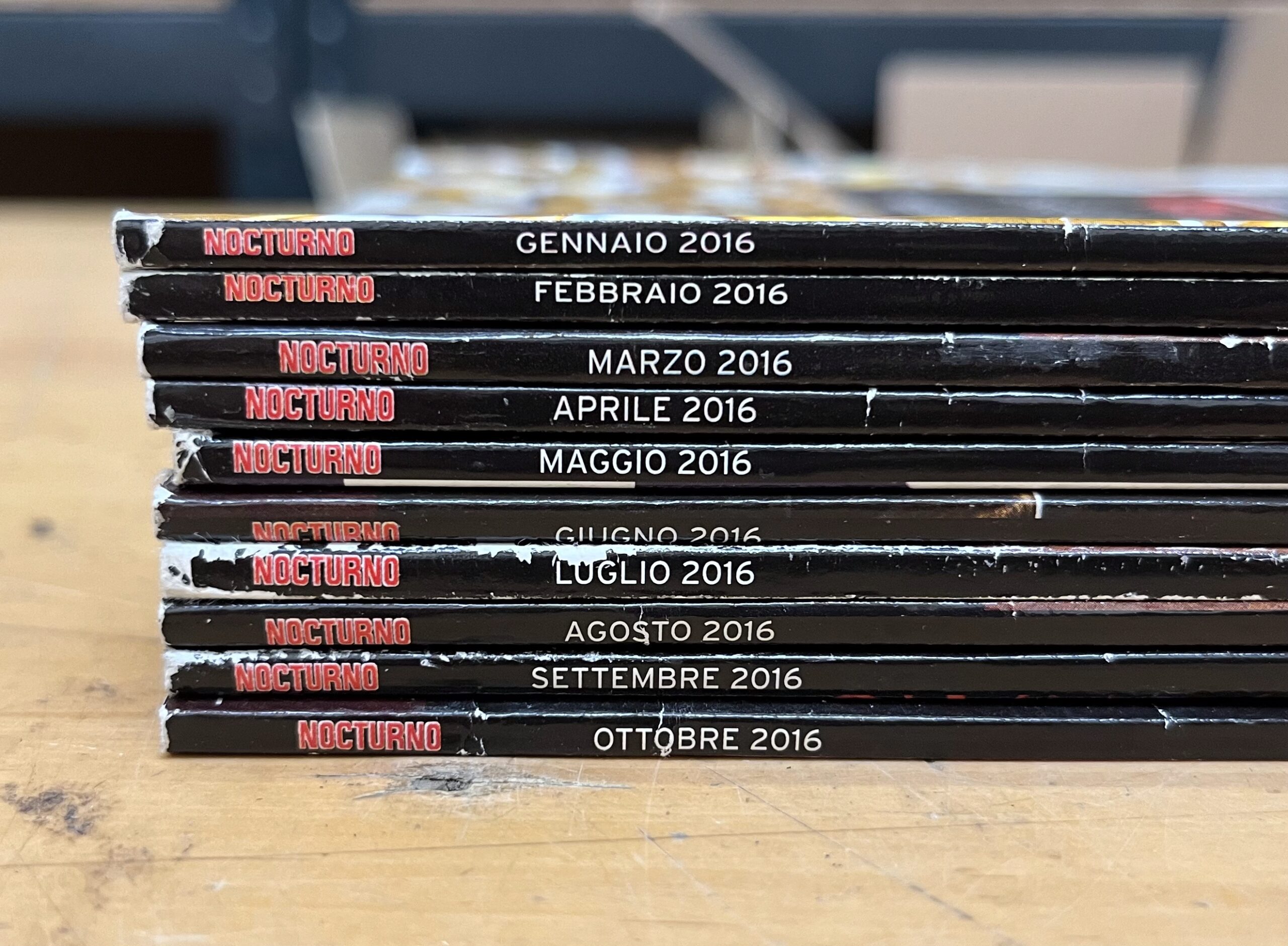 Lotto Riviste "Nocturno Cinema 2016" - 10/11 Annata Incompleta dal N°158 al N°167 (Manca N°168)