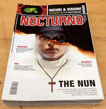 Lotto Riviste "Nocturno Cinema 2018" - 9/12 Annata Incompleta dal N°181 al N°189 (Manca N°190-191-192)