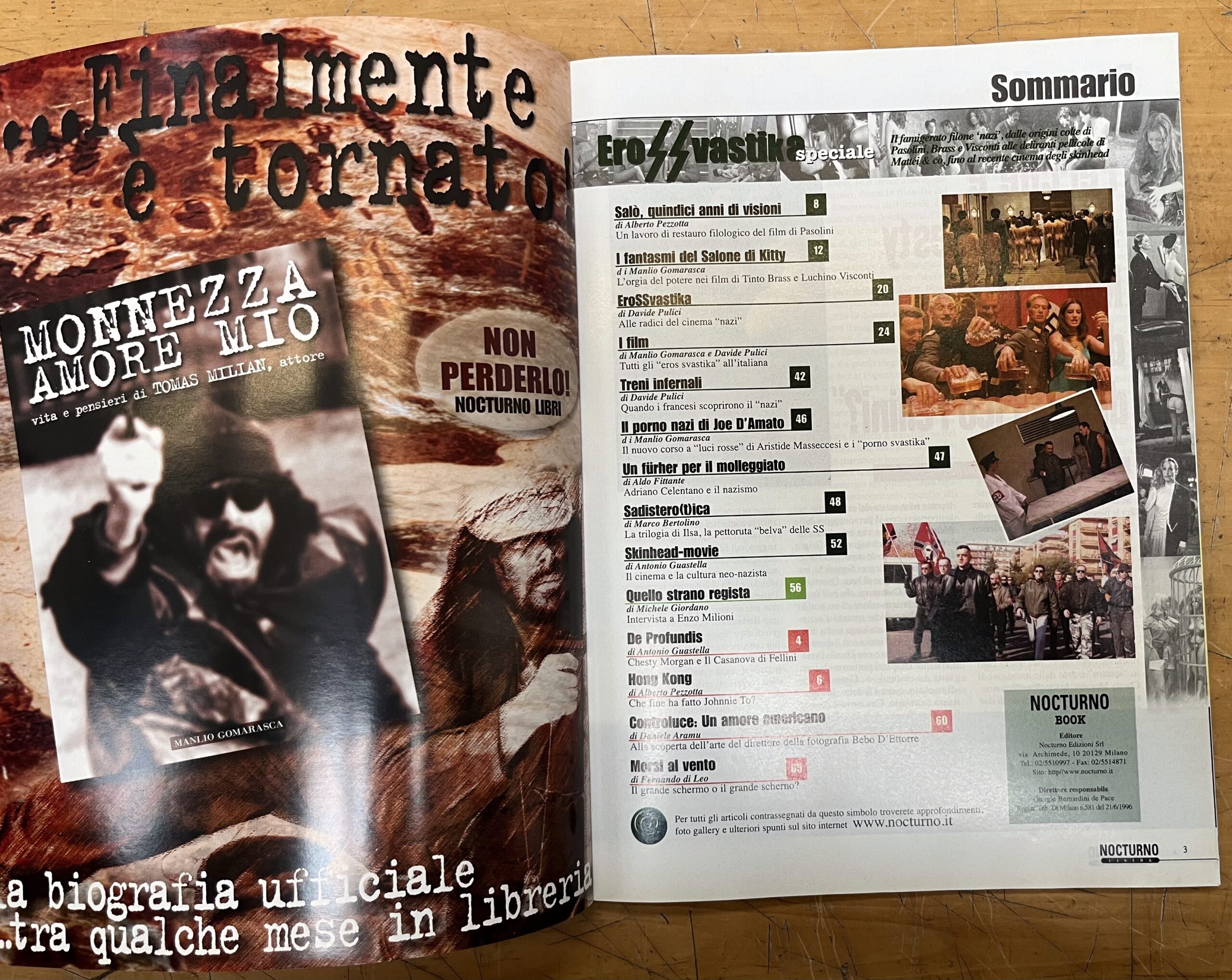 Rivista "Nocturno Book - N°3 - Speciale Erossvastika" - Nocturno Edizioni Srl