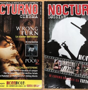 Rivista "Nocturno Cinema N°25 - Wrong Turn" + Dossier allegato "Monamour" - Agosto 2004 - Cinema Bis Communication Srl