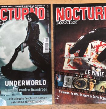 Rivista "Nocturno Cinema N°18 - Underworld" + Allegato "Esclusivo Dossier sul cinema di Dario Argento" - Gennaio 2004 - Cinema Bis Communication Srl