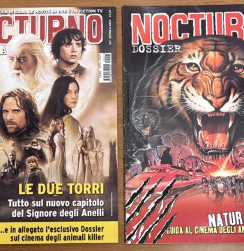 Rivista "Nocturno Cinema N°7 - Le Due Torri" + Dossier Allegato "Natura Contro" - Gennaio 2003 - Cinema Bis Communication Srl