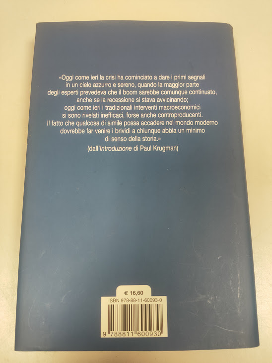 Libro Il Ritorno Dell'Economia della Depressione e la Crisi del 2008 Anno 2009