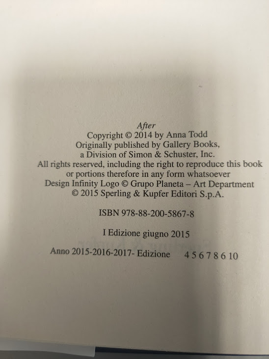 Libri After 5 Volumi Completi Sperling & Kupfer 2015