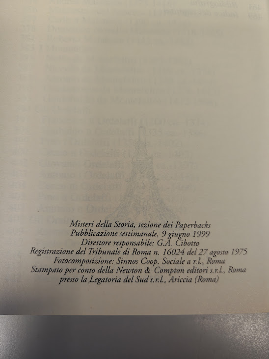 Libro I Capitani di Ventura Claudio Rendina 1999