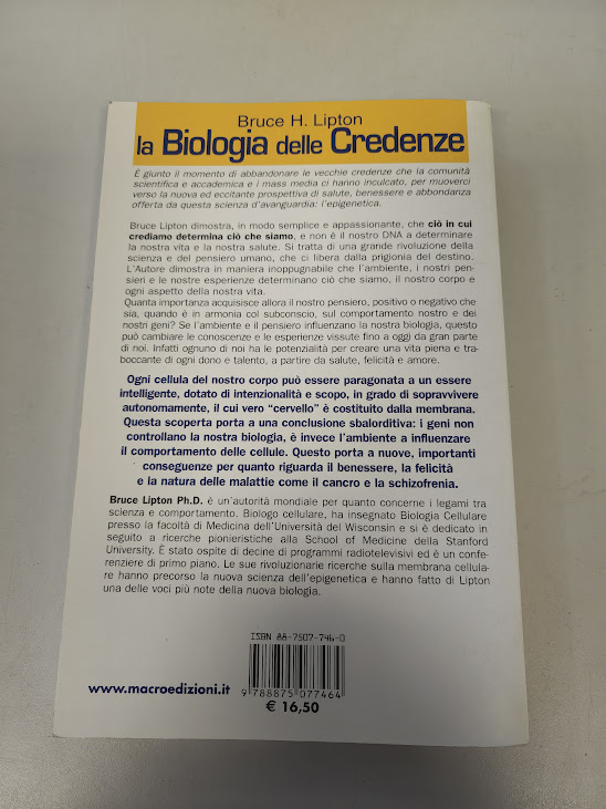 Libro La Biologia delle Credenze Bruce H. Lipton 2006