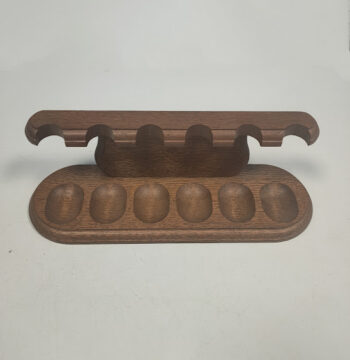 Porta Pipe in Legno Massiccio Anni '70