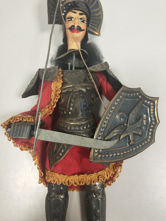 Pupo Siciliano/Marionetta Armata Tipica del Teatro delle Marionette Siciliano Anni 60/70
