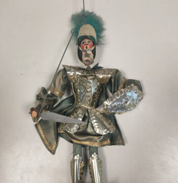 Pupo Siciliano/Marionetta Armata Tipica del Teatro delle Marionette Siciliano Anni 70/80