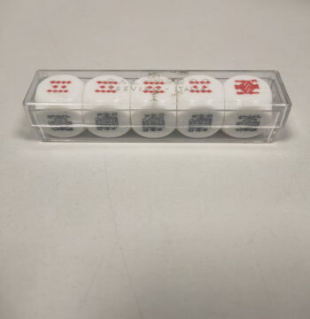 Set di 5 Dadi da Poker Prodotti dal Marchio "Dal Negro" Anni '80