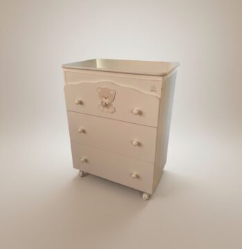 Mobiletto con vaschetta da bagno con ruote