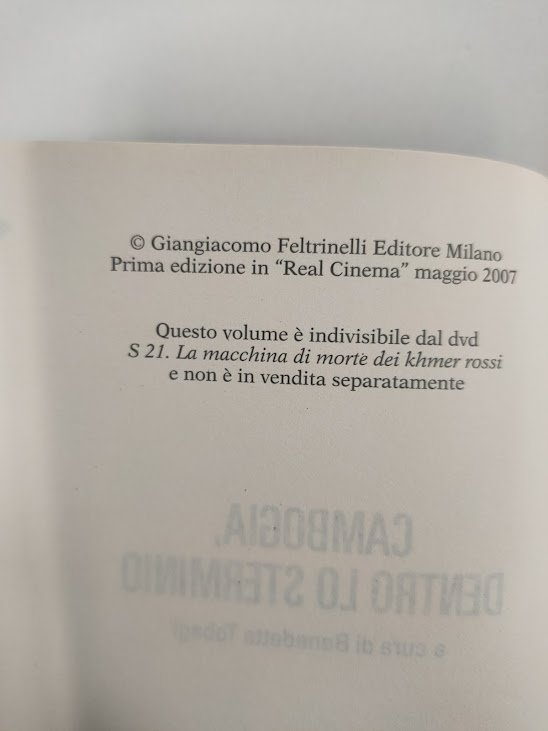 DVD più Libro S 21 La Macchina di Morte dei Khmer Rossi 2007