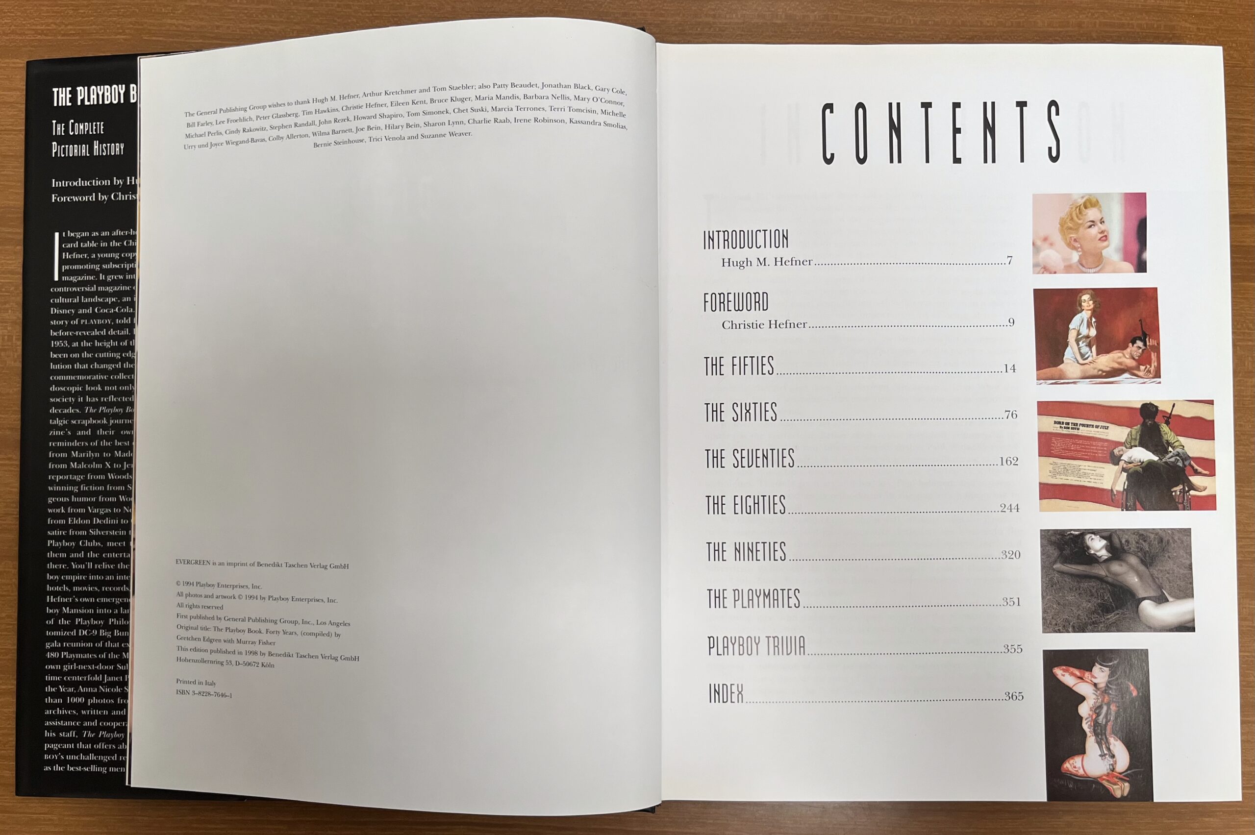 Libro "The Playboy Book : The Complete Pictorial History" Evergreen/Taschen 1998