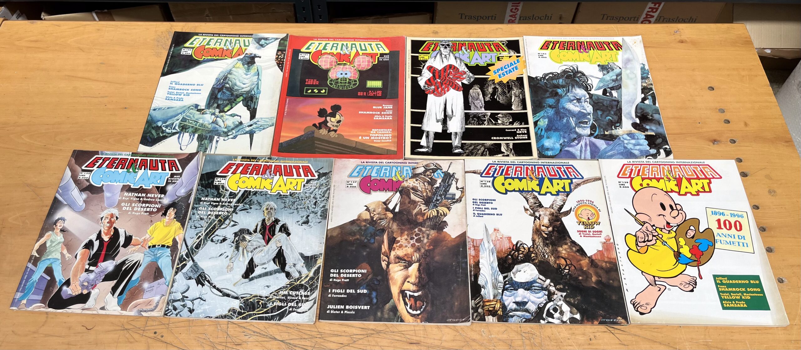 Lotto Fumetti "Comic Art & L'Eternauta" Annata Completa 1996 - 9/9 - N°135-143