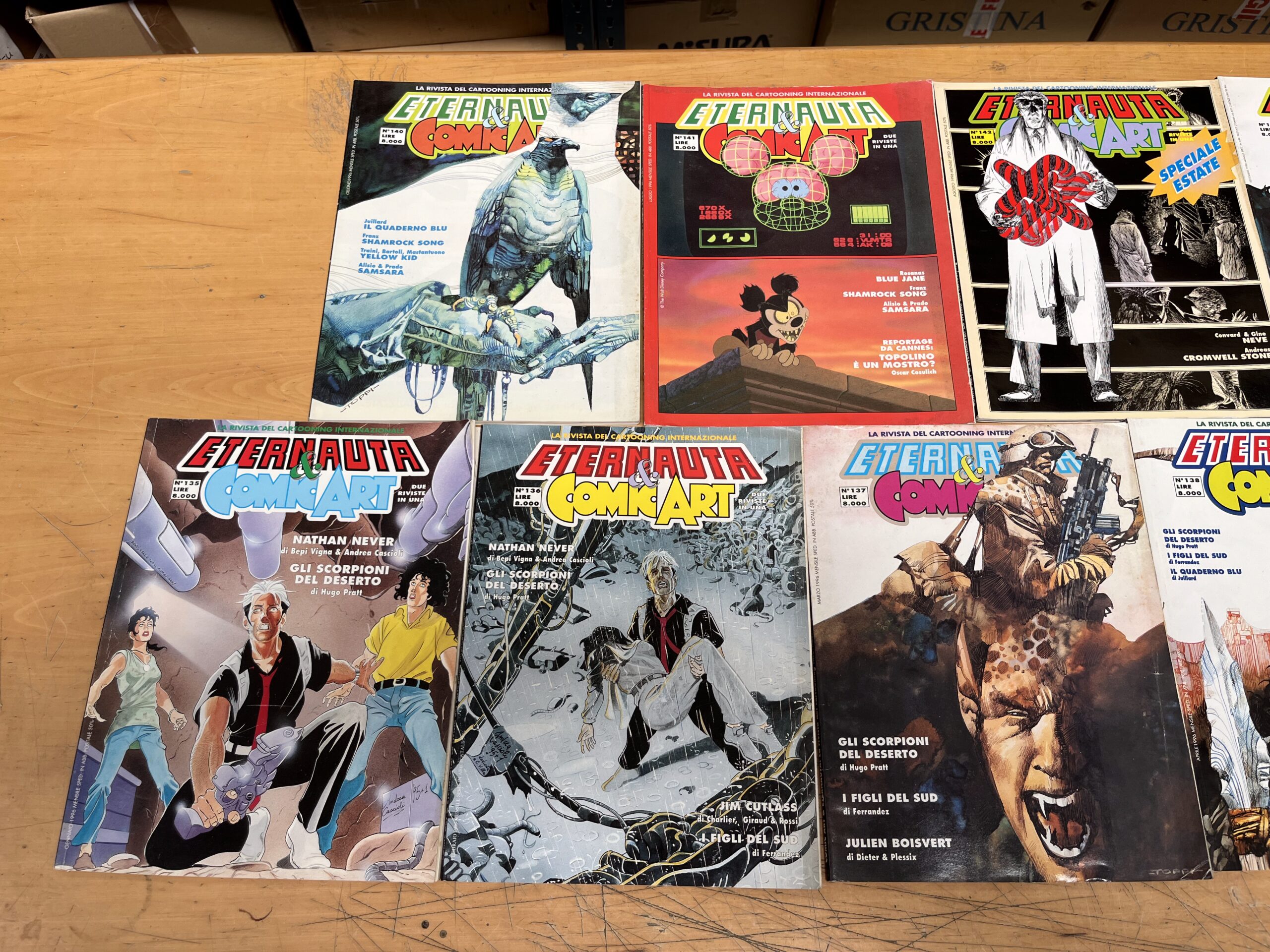 Lotto Fumetti "Comic Art & L'Eternauta" Annata Completa 1996 - 9/9 - N°135-143