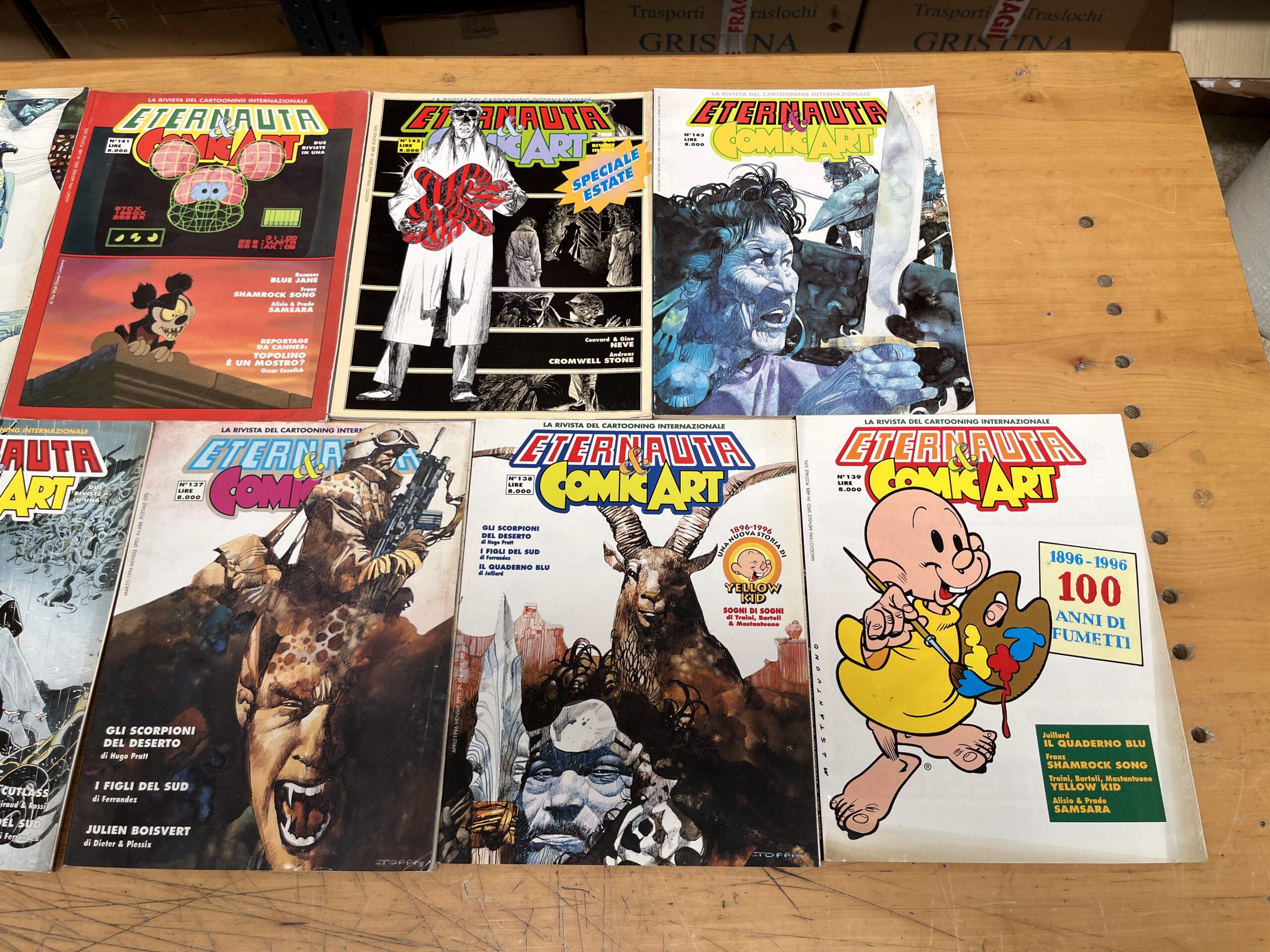 Lotto Fumetti "Comic Art & L'Eternauta" Annata Completa 1996 - 9/9 - N°135-143