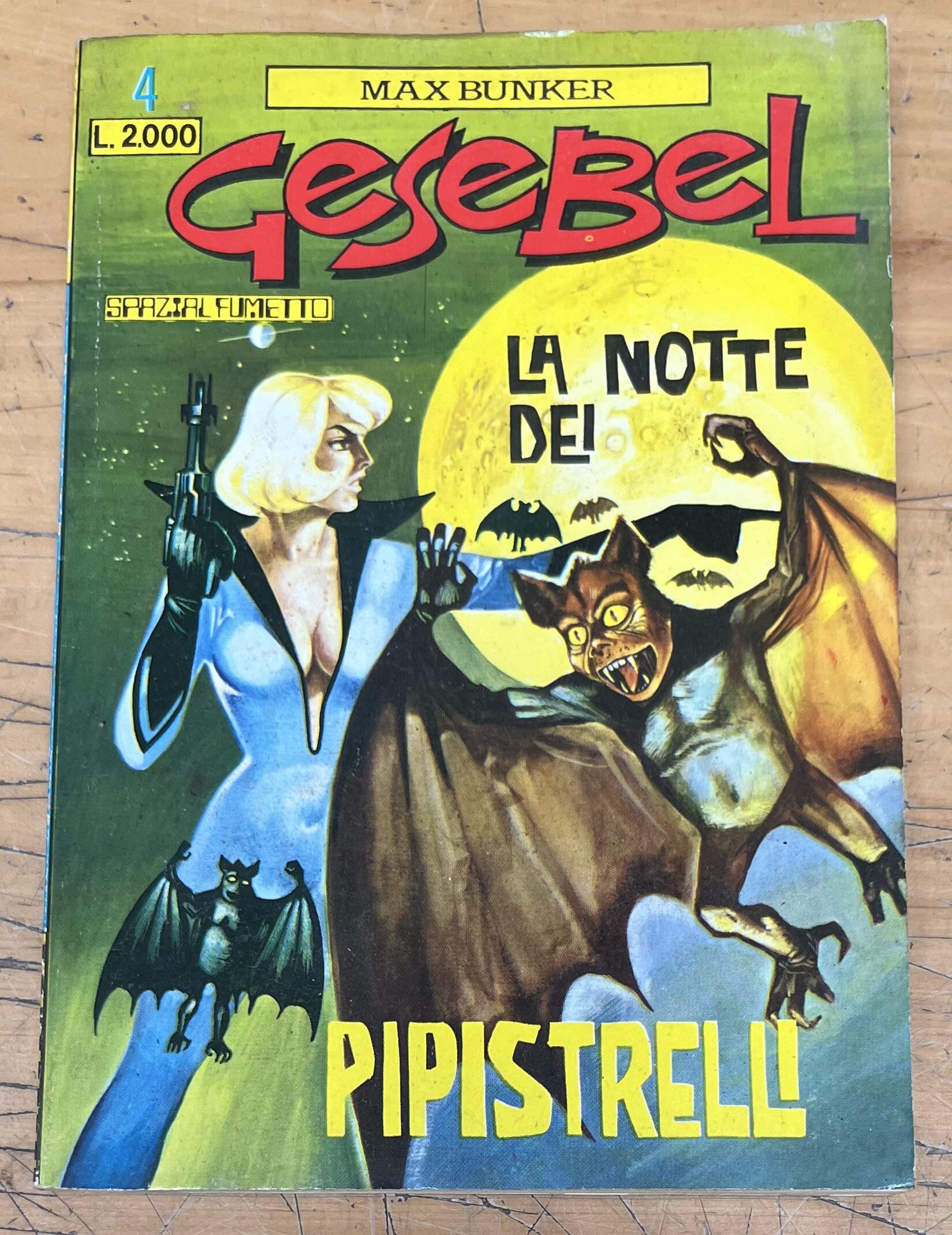 Fumetto "Gesebel" N°4 La Notte dei Pipistrelli - Max Bunker Press 1990