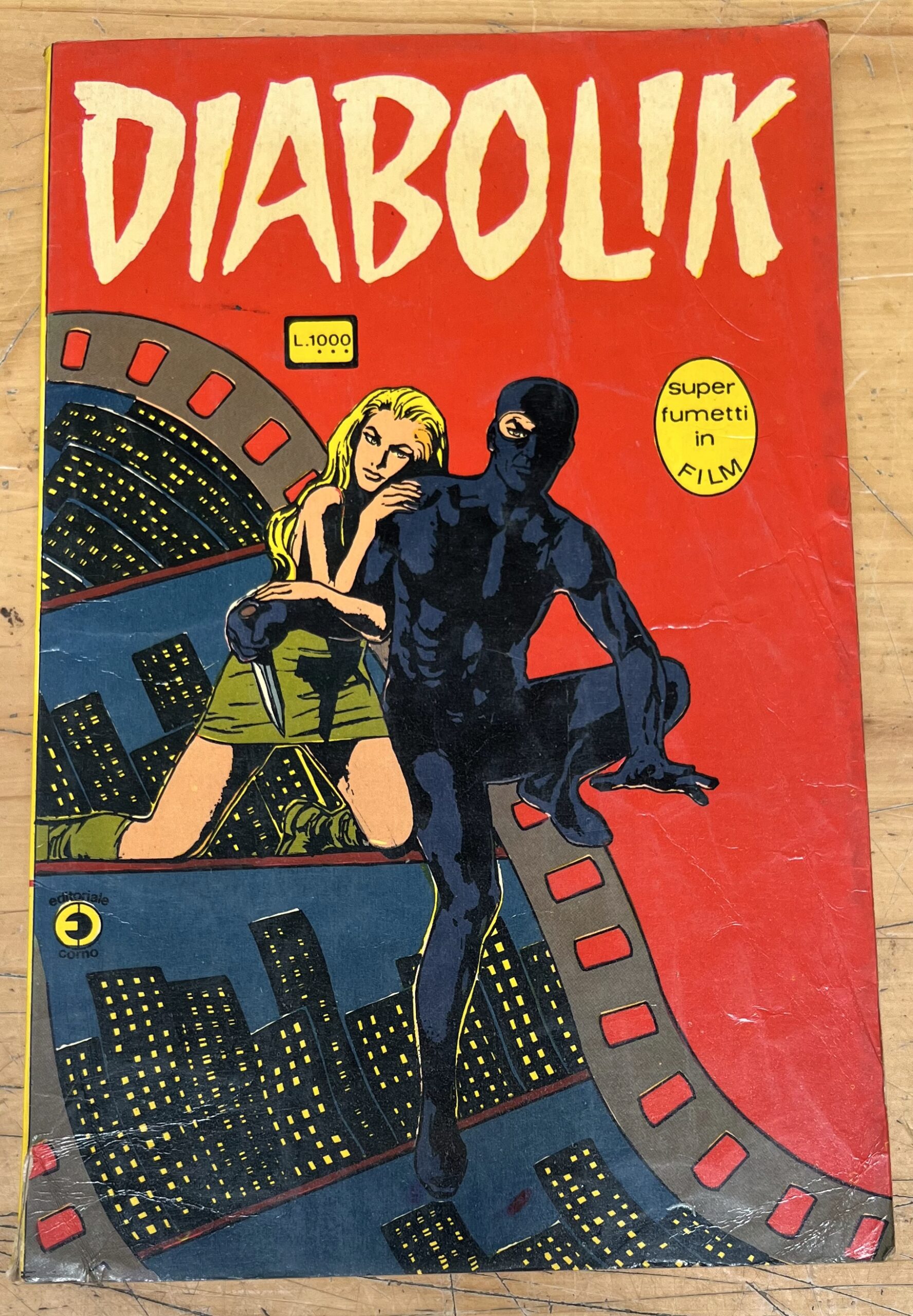 Fumetto "Superfumetti in Film" N°2 - Diabolik - Editoriale Corno 1976