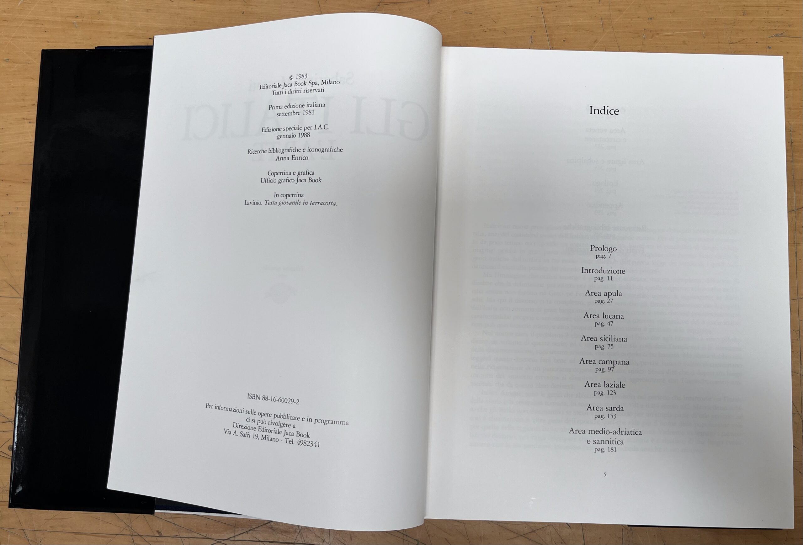 Libro "Gli Italici : L'Arte" - Serie "Le Grandi Stagioni" - Edizione Jaca Book 1988