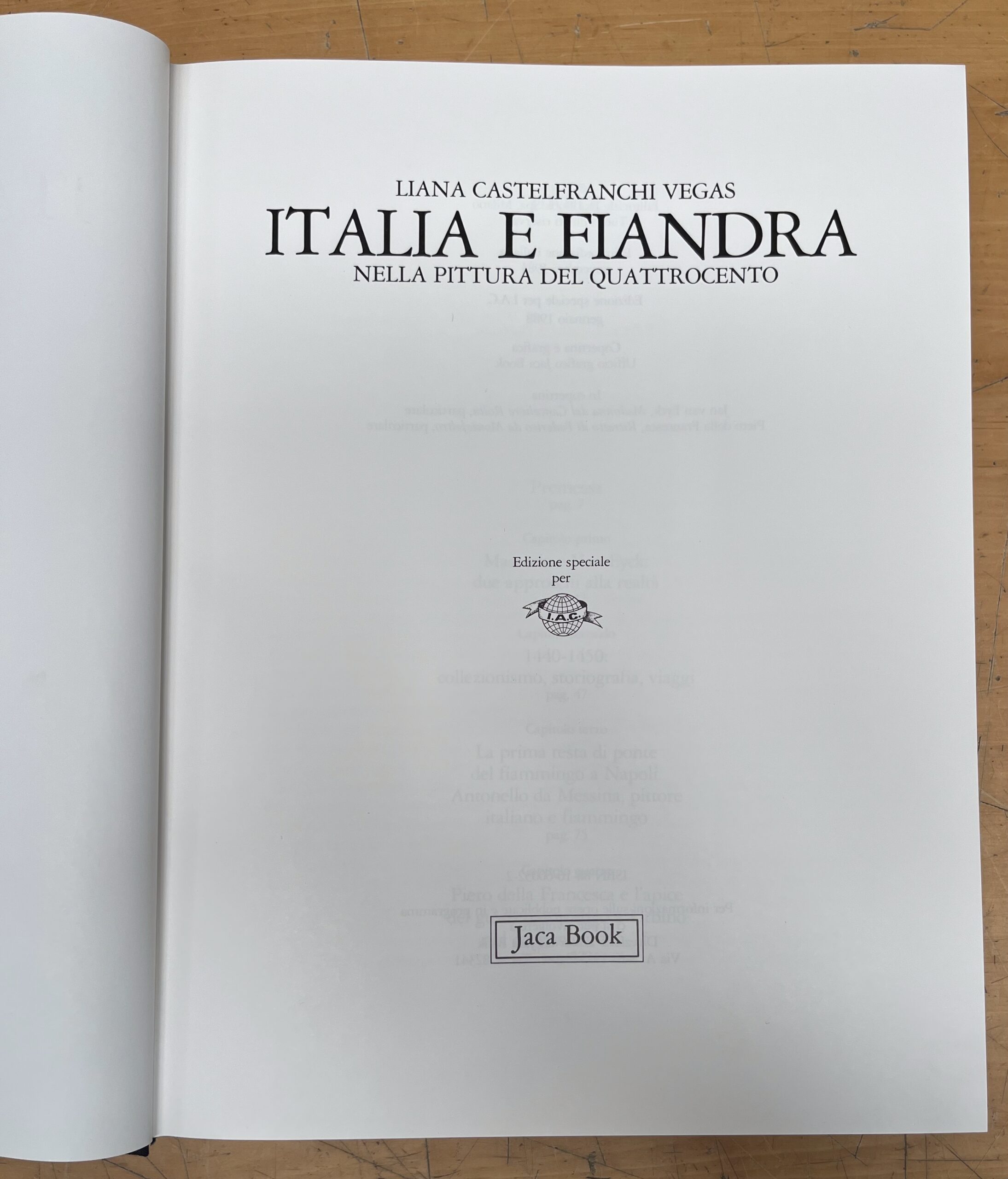 Libro "Italia e Fiandra nella pittura del '400" - Serie "Le Grandi Stagioni" - Edizione Jaca Book 1988