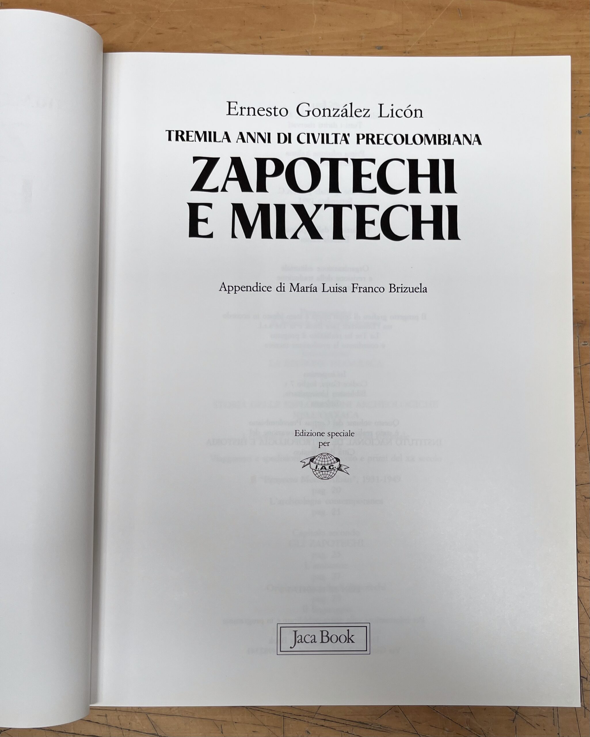 Libro "Zapotechi e Mixtechi" - Serie "Le Grandi Stagioni" - Edizione Jaca Book 1991