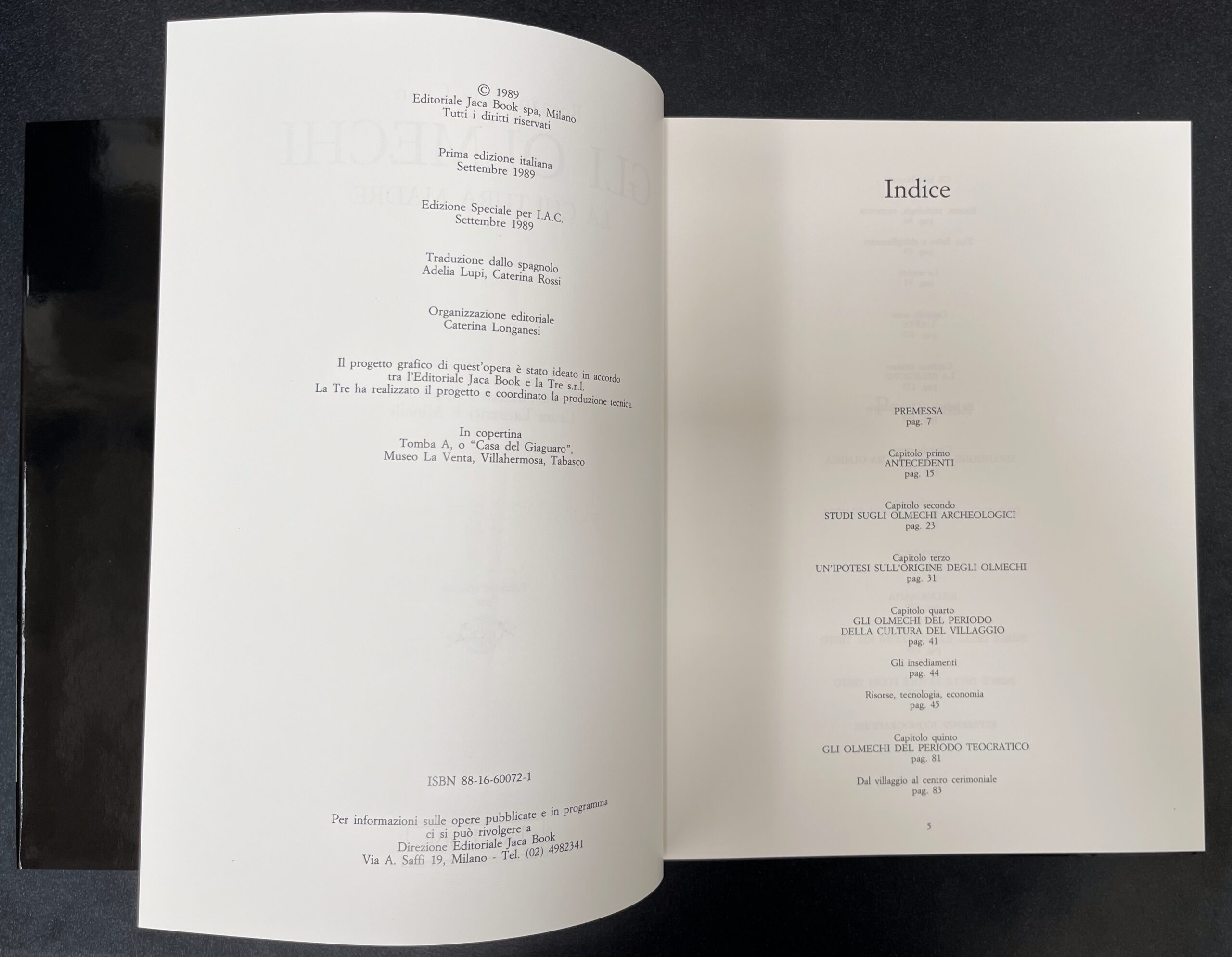 Libro "Olmechi" - Serie "Le Grandi Stagioni" - Edizione Jaca Book 1989