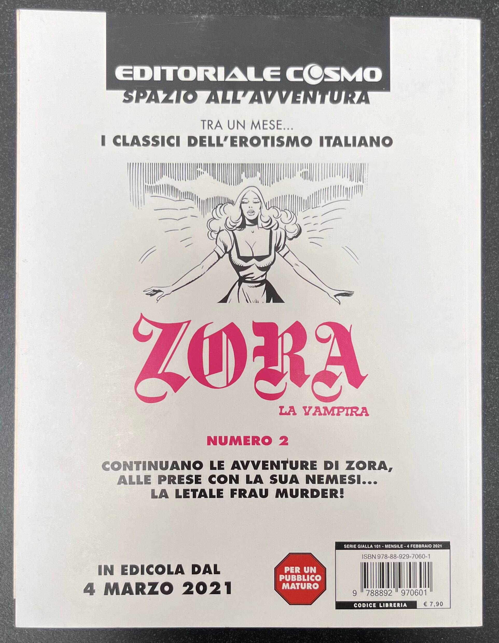 Fumetto "Ulula" - Serie "I Classici dell'Erotismo Italiano" N°5 - Febbraio 2021