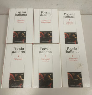Libri 6 Volumi della Collana Poesia Italiana La Biblioteca di Repubblica 2004
