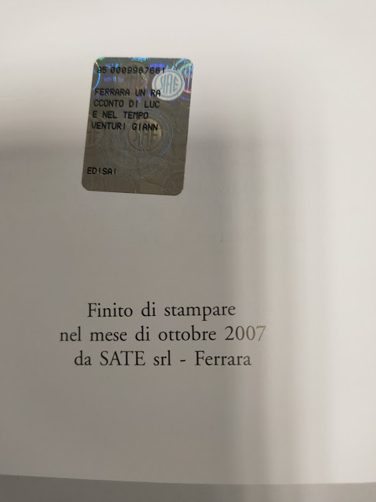 Libro Ferrara Un Racconto di Luce nel Tempo 2007
