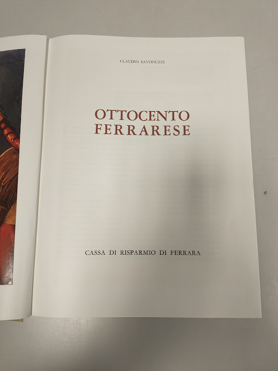Libro Ottocento Ferrarese Claudio Savonuzzi 1971