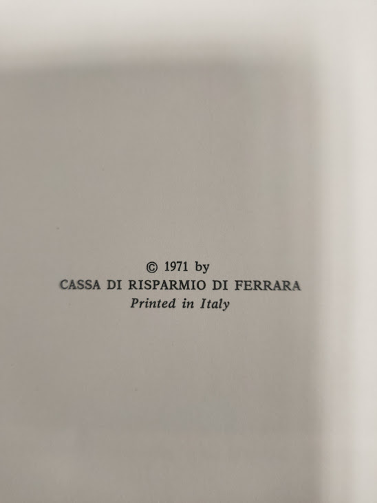 Libro Ottocento Ferrarese Claudio Savonuzzi 1971