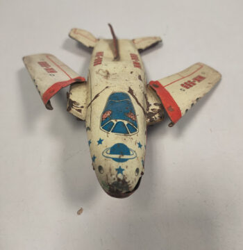 Modellino di Aereo in Latta Litografata Vintage Anni '50