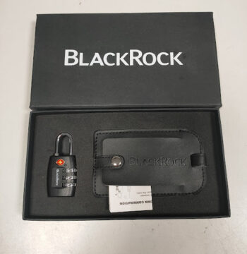 Set di Lucchetto a Combinazione a 3 Cifre "Blackrock" con Approvazione TSA 2003