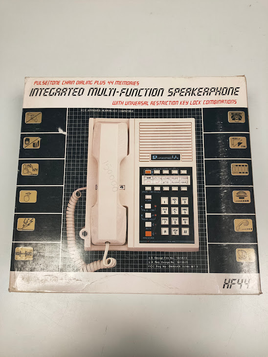 Telefono Fisso Vintage Modello HF49 con Vivavoce Integrato anni '80