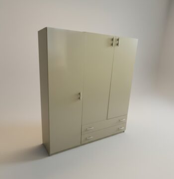 Armadio multi uso con 2 cassetti