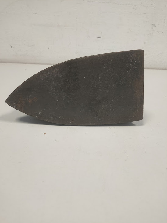 Antico ferro da Stiro a Carbone in Ghisa con Manico in Legno Vintage 1801/1900
