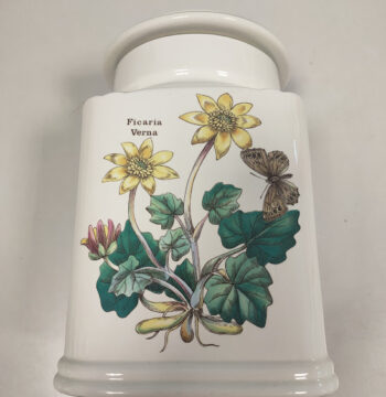 Barattolo in Ceramica Prinknash pottery della Linea Florabunda Vintage Anni '70