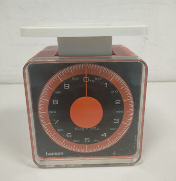 Bilancia da Cucina Hanson Arancione Vintage degli Anni '70
