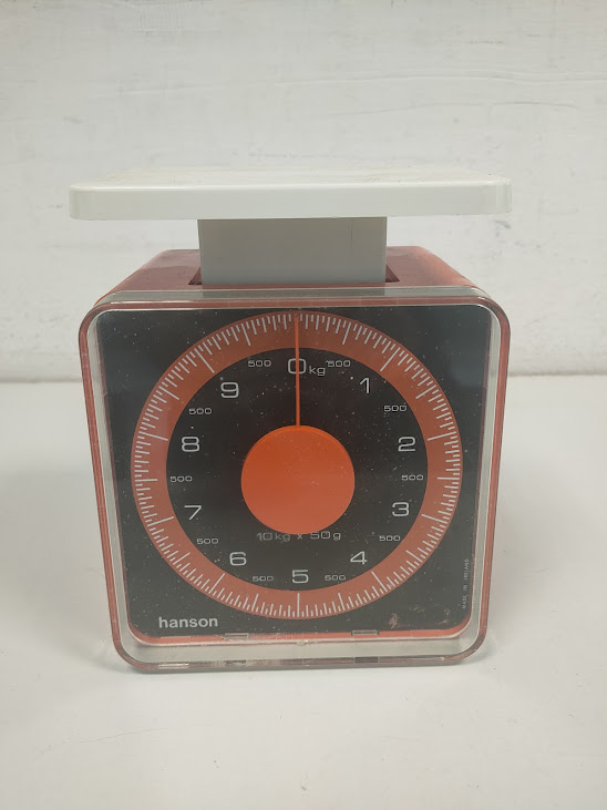 Bilancia da Cucina Hanson Arancione Vintage degli Anni '70